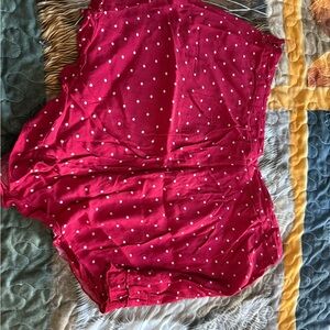 Forever 21 Red and White Polka Dot Shorts